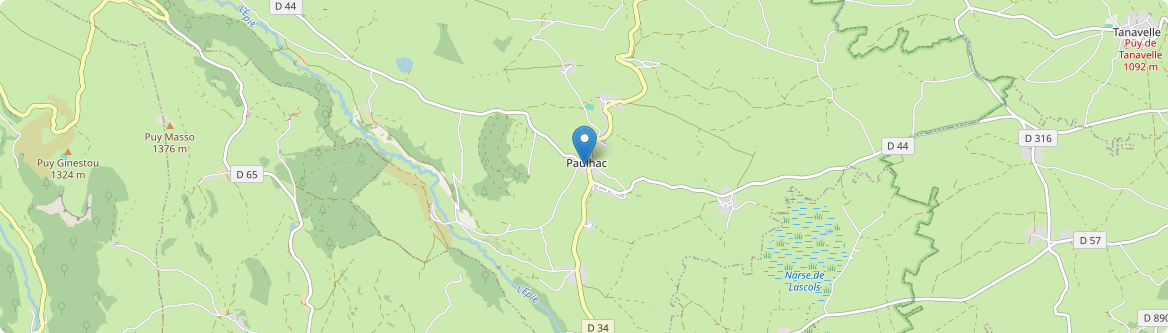 Paulhac - Carte