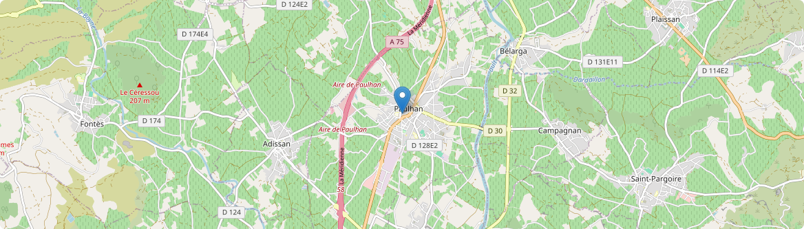 Paulhan - Carte