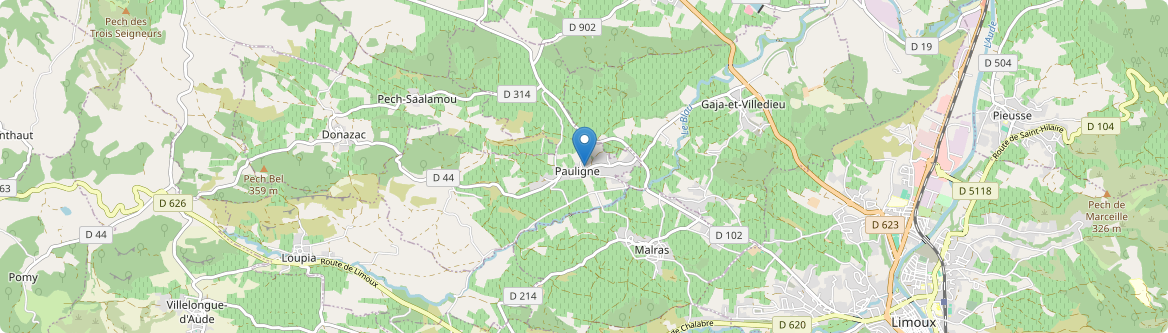 Pauligne - Carte