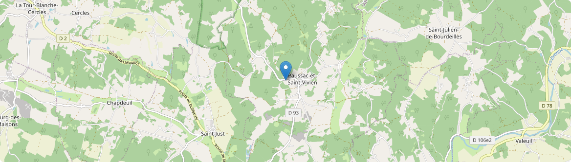 Paussac-et-Saint-Vivien - Carte
