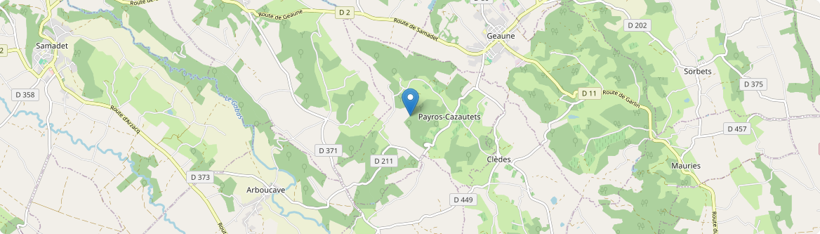 Payros-Cazautets - Carte