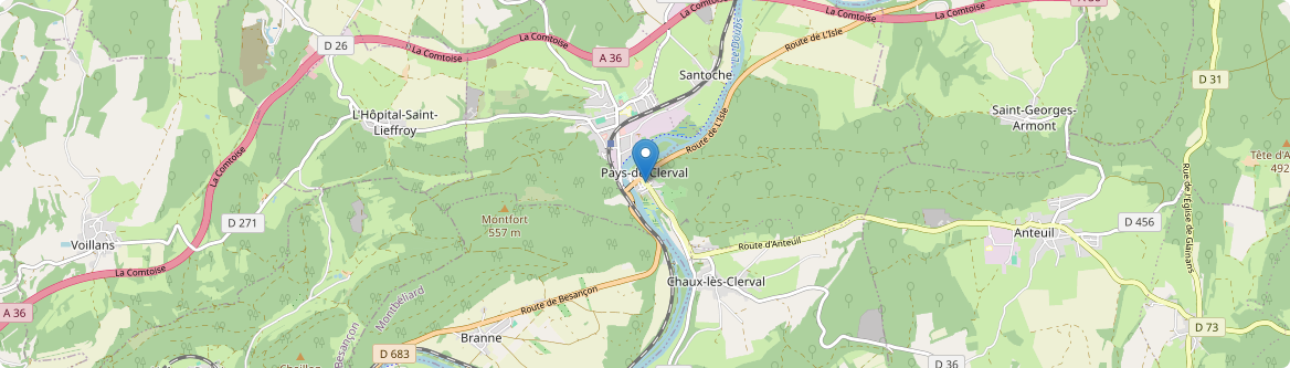 Pays-de-Clerval - Carte