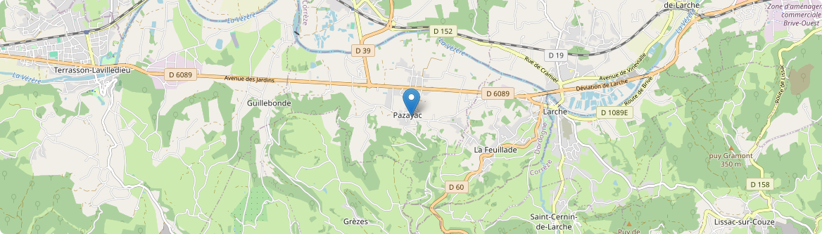 Pazayac - Carte