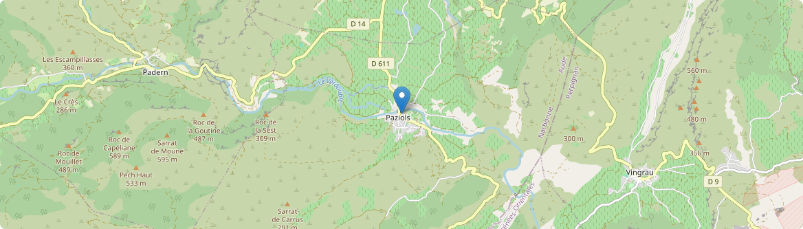 Paziols - Carte