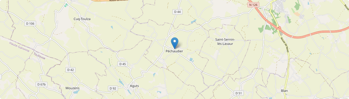 Péchaudier - Carte
