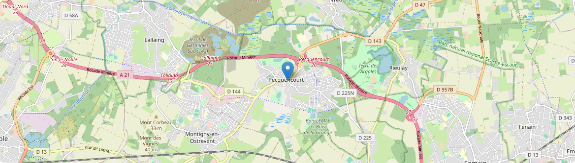 Pecquencourt - Carte