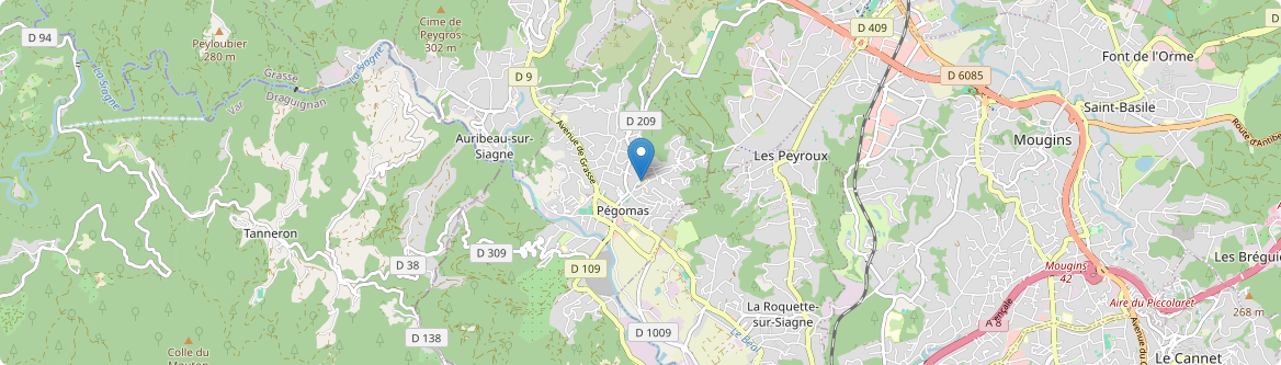 Pégomas - Carte