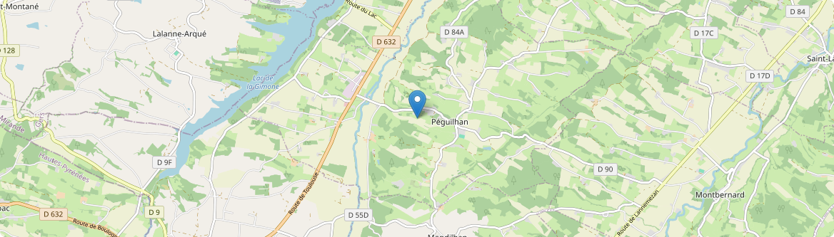 Péguilhan - Carte