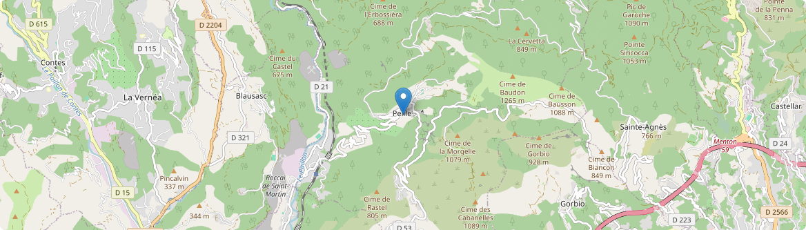 Peille - Carte