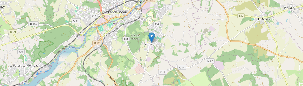 Pencran - Carte
