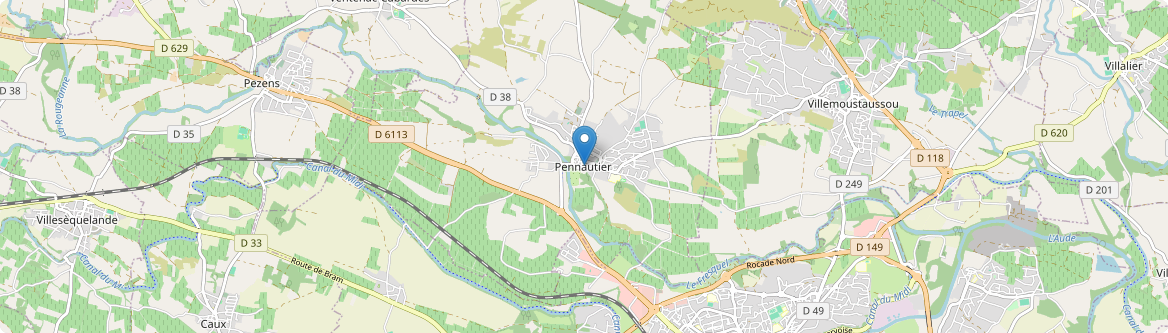 Pennautier - Carte