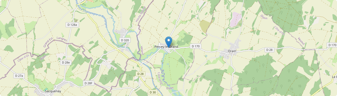 Percey-le-Grand - Carte