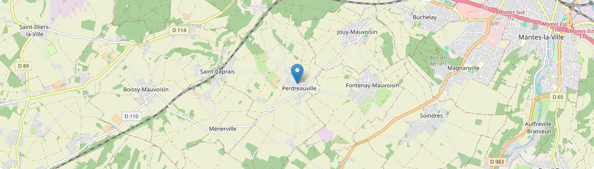 Perdreauville - Carte