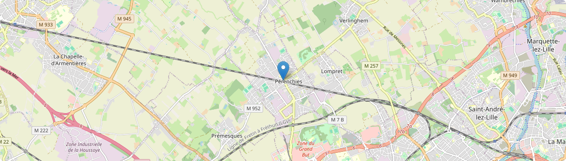 Pérenchies - Carte