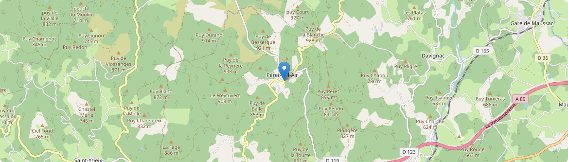 Péret-Bel-Air - Carte