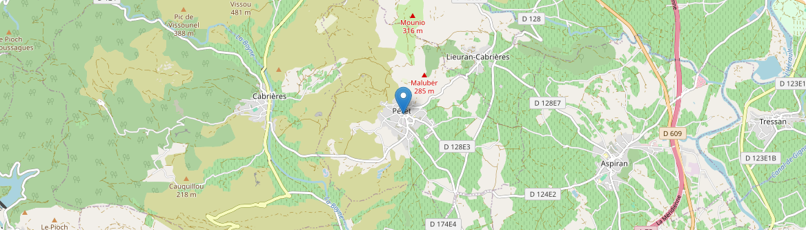 Péret - Carte