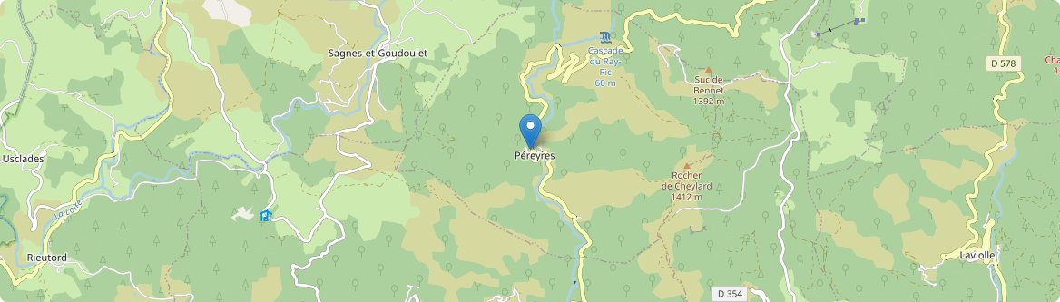 Péreyres - Carte
