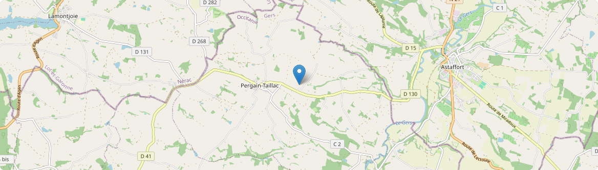 Pergain-Taillac - Carte