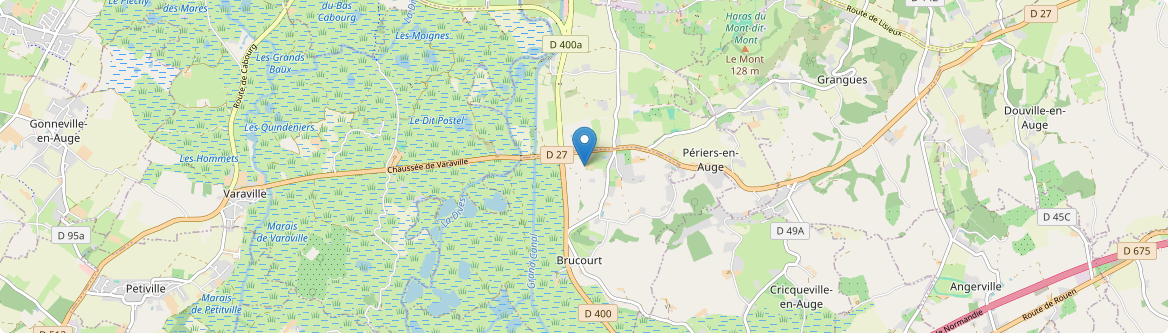 Périers-en-Auge - Carte
