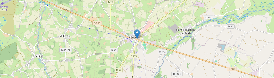 Périers - Carte