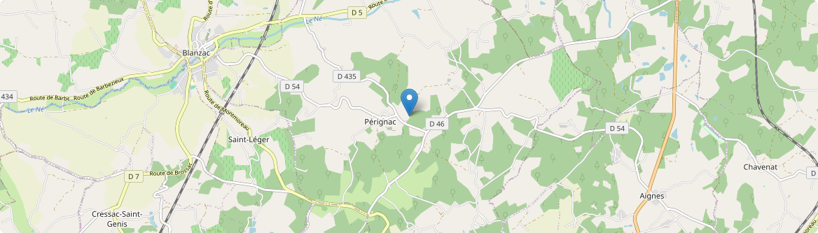Pérignac - Carte
