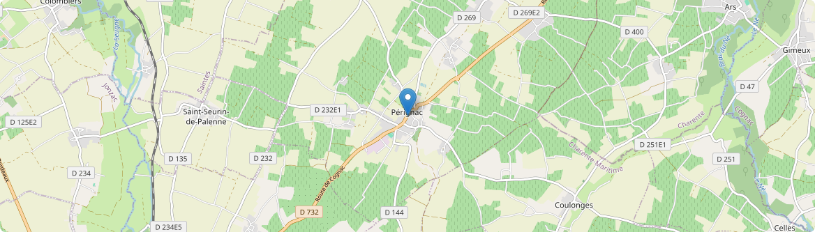 Pérignac - Carte