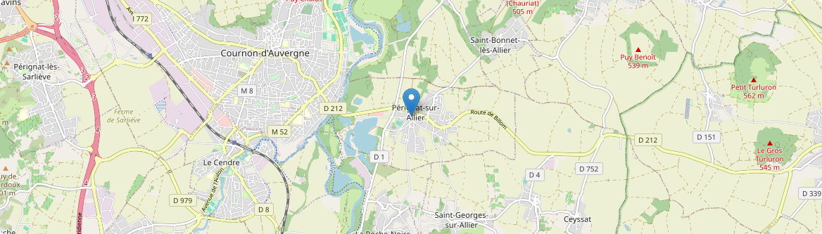 Pérignat-sur-Allier - Carte