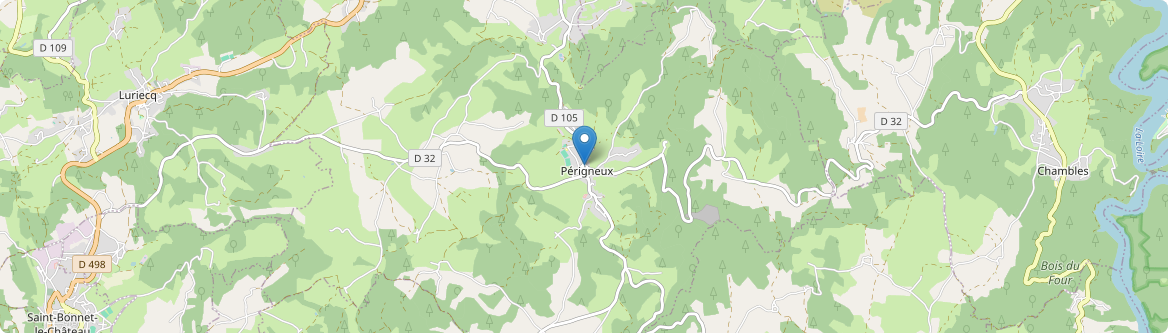 Périgneux - Carte