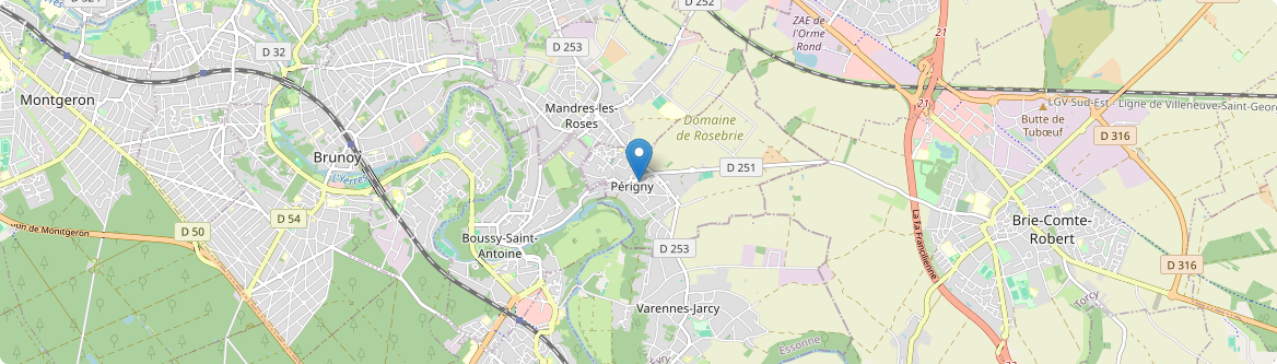 Périgny - Carte