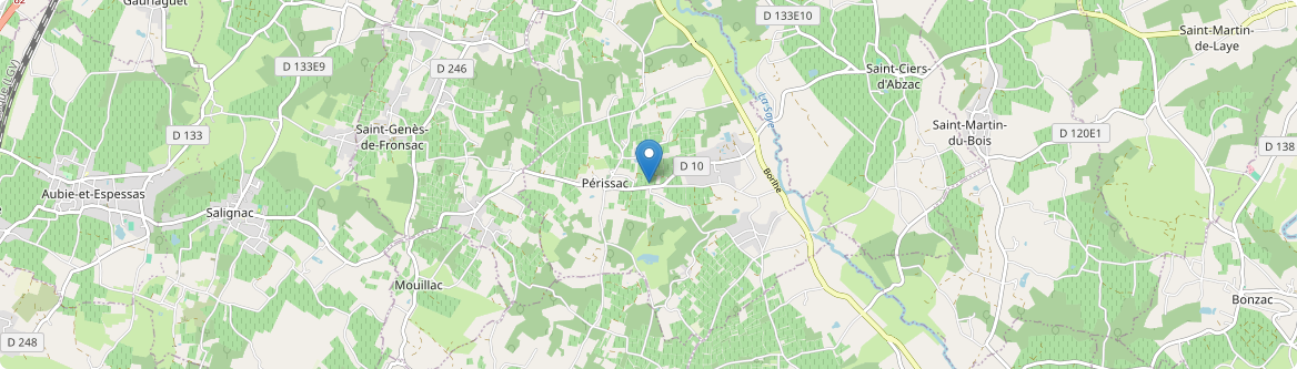 Périssac - Carte