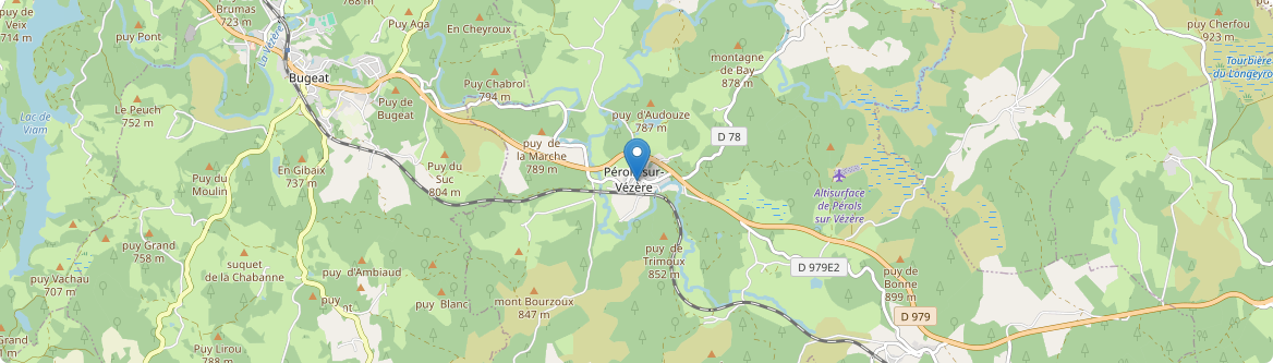 Pérols-sur-Vézère - Carte