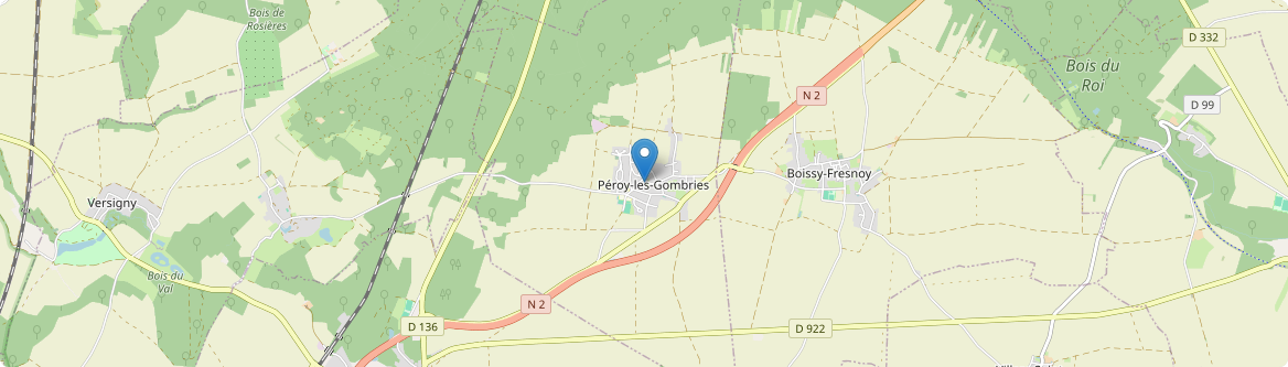 Péroy-les-Gombries - Carte