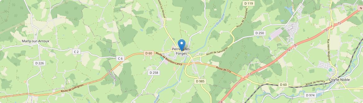 Perrecy-les-Forges - Carte