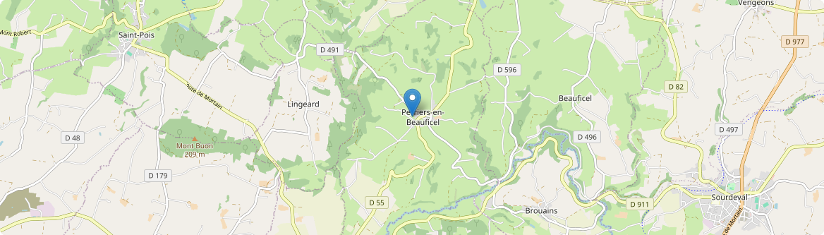 Perriers-en-Beauficel - Carte