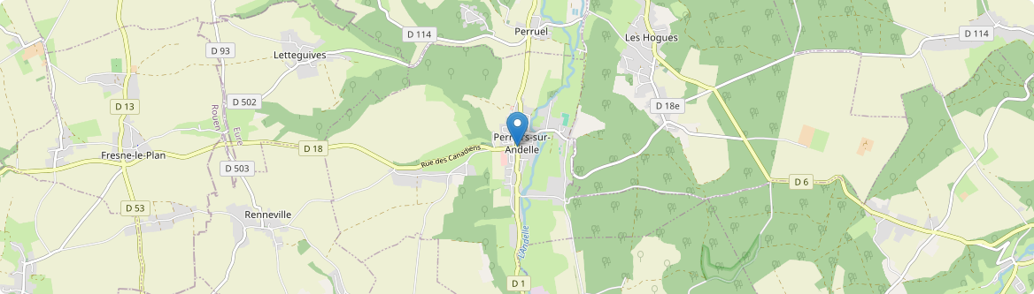 Perriers-sur-Andelle - Carte
