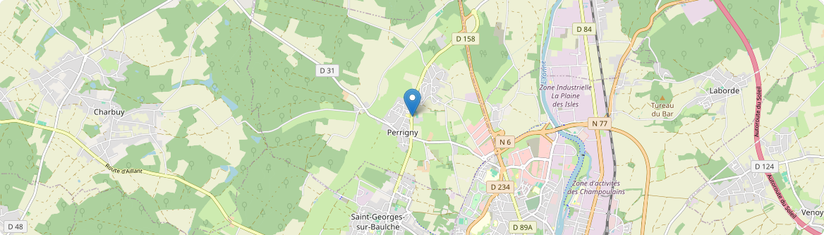 Perrigny - Carte