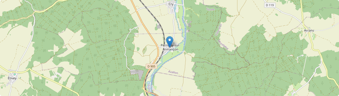 Perrigny-sur-Armançon - Carte