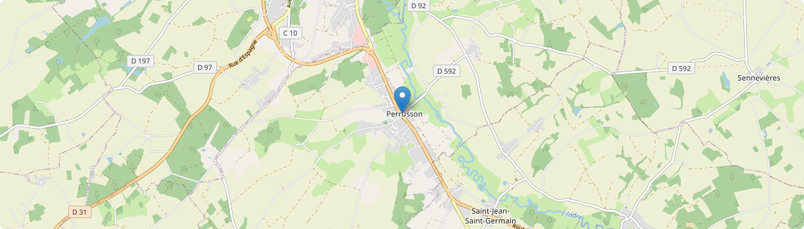 Perrusson - Carte
