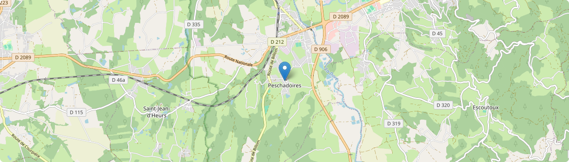 Peschadoires - Carte