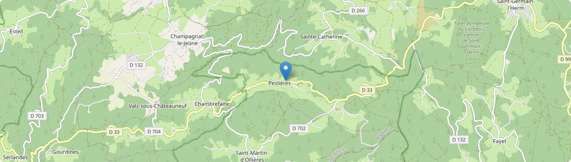 Peslières - Carte