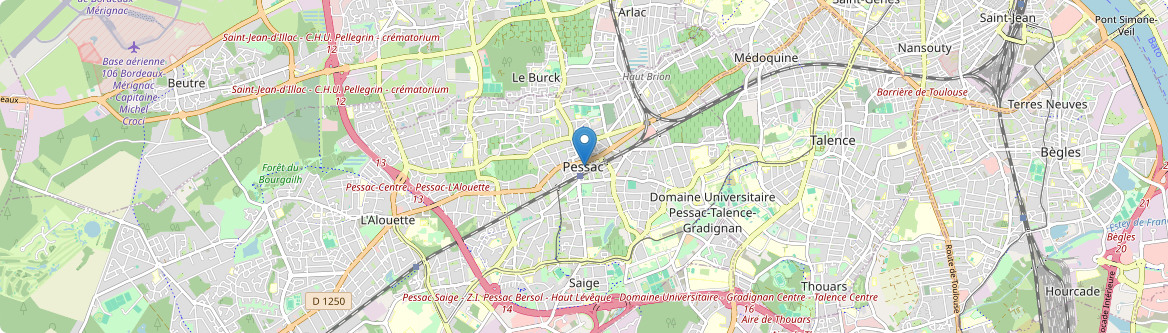 Pessac - Carte