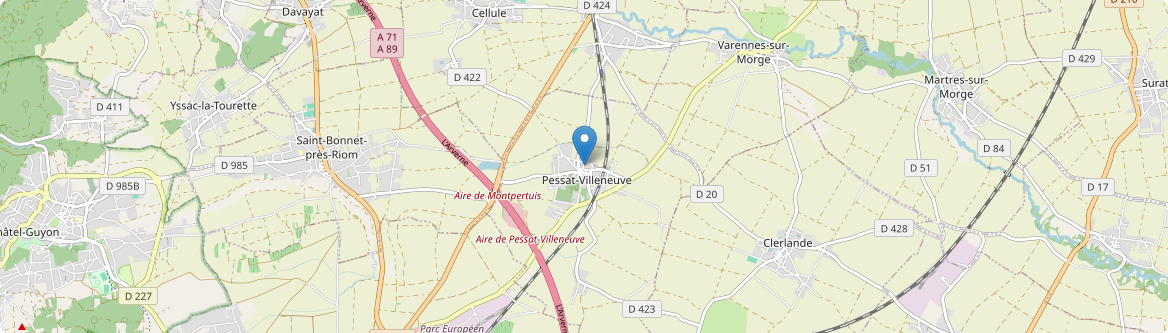 Pessat-Villeneuve - Carte