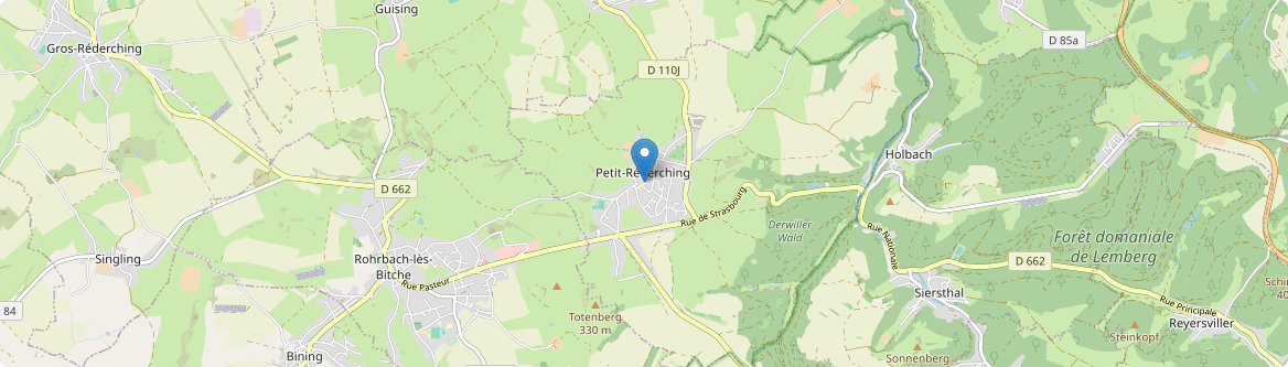 Petit-Réderching - Carte