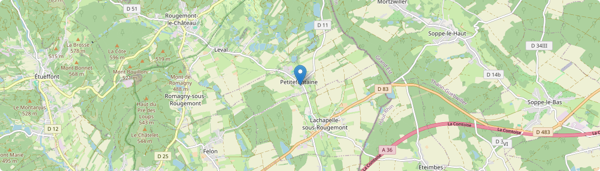 Petitefontaine - Carte