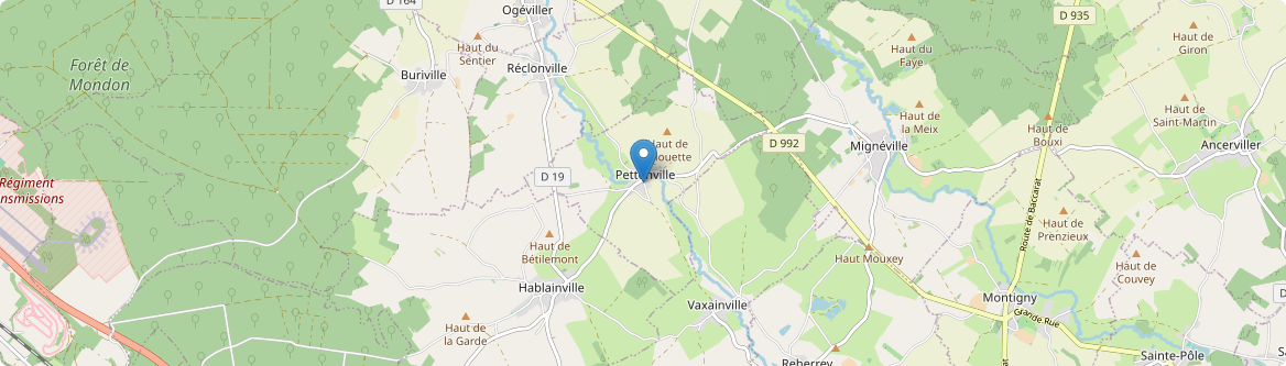 Pettonville - Carte