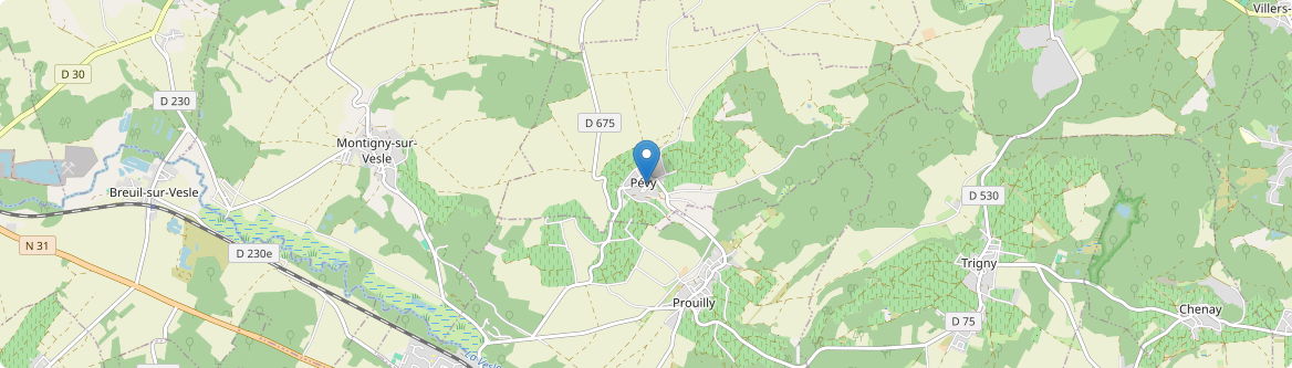 Pévy - Carte