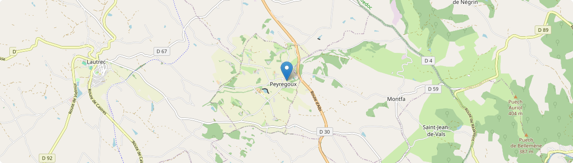 Peyregoux - Carte