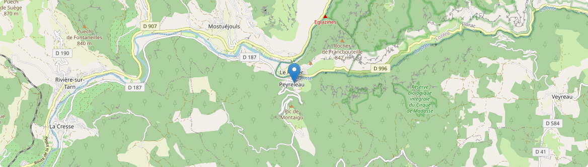 Peyreleau - Carte