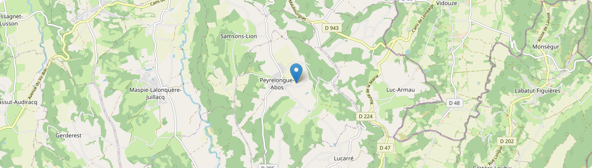 Peyrelongue-Abos - Carte