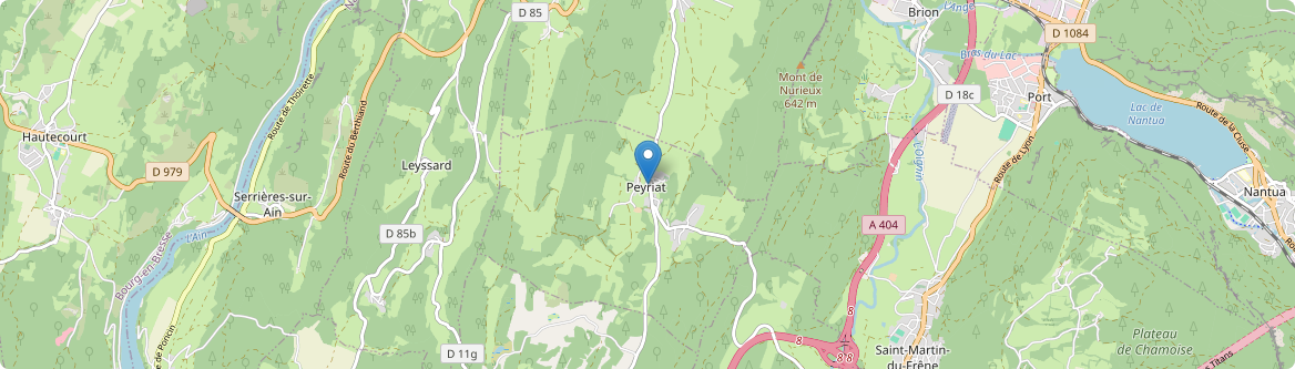 Peyriat - Carte